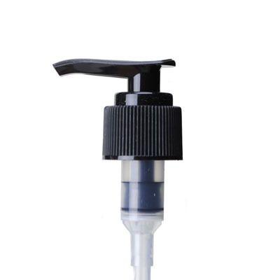 24-410 Black Rib Side Plastic Lotion Pump With 6-1/8