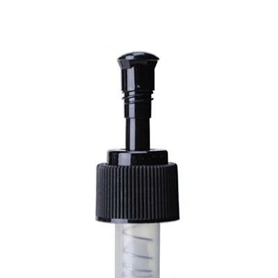 24-410 Black Rib Side Plastic Lotion Pump With 6-1/8