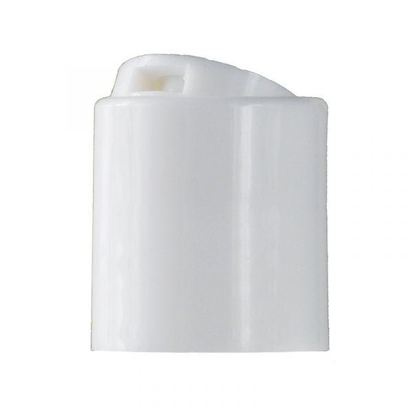 20-410 White Smooth Top Disc Top Plastic Cap (0.270