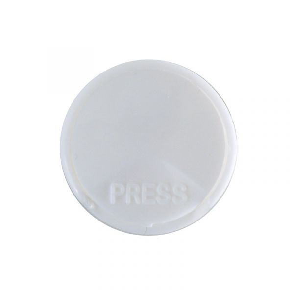 20-410 White Smooth Top Disc Top Plastic Cap (0.270
